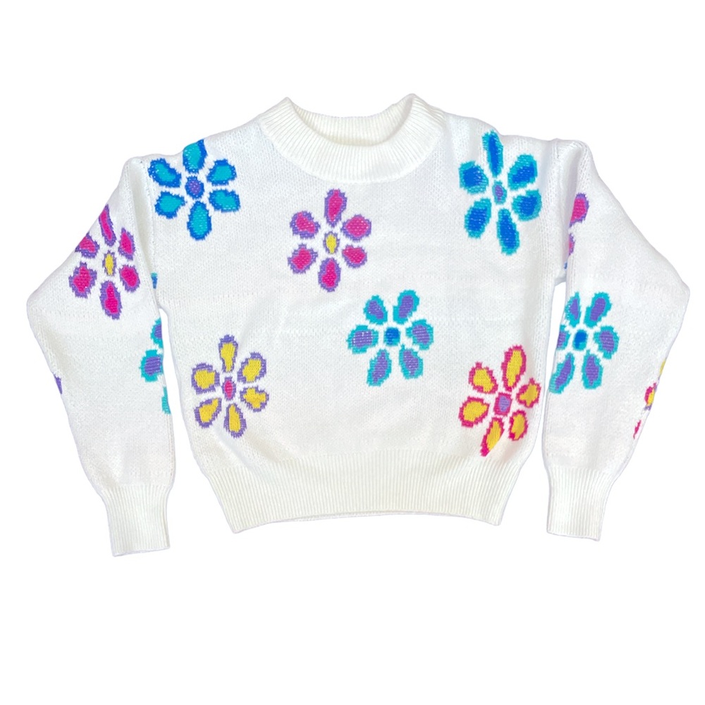flower sweater 💗🌸🌼